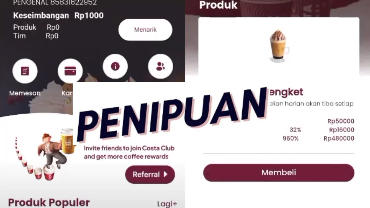 Benarkah Aplikasi Costa Coffe Penghasil Uang? Investasi Kopi atau Tipuan? Ini Faktanya Benarkah Aplikasi Costa Coffe Penghasil Uang? Ini Faktanya
