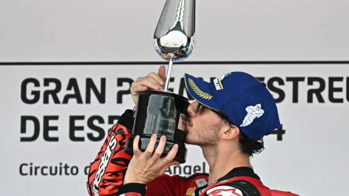 Bagnaia Pertahankan Kemenangan Berturut-turut di Jerez Usai Bersaing Sengit dengan Marc Marquez