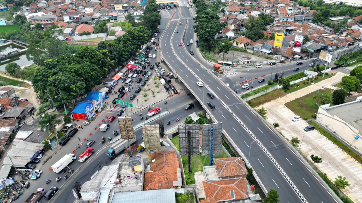 Penampakan jalur alternatif yang dipersiapkan untuk arus mudik.