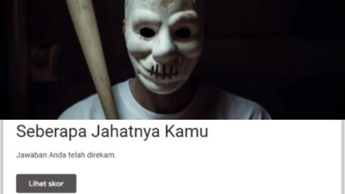 2 Link Tes Ujian Kejahatan yang bisa kamu coba.