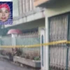 Rumah wanita yang mayatnya ditemukan dalam koper di Bekasi telah diberi garis polisi.