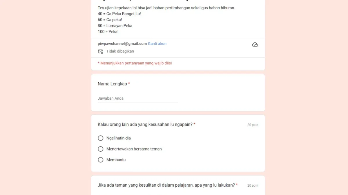 Viral! Link Ujian Kepekaan 2024 Terbaru yang Wajib untuk Dicoba! Viral! Link Ujian Kepekaan 2024 Terbaru yang Wajib untuk Dicoba!