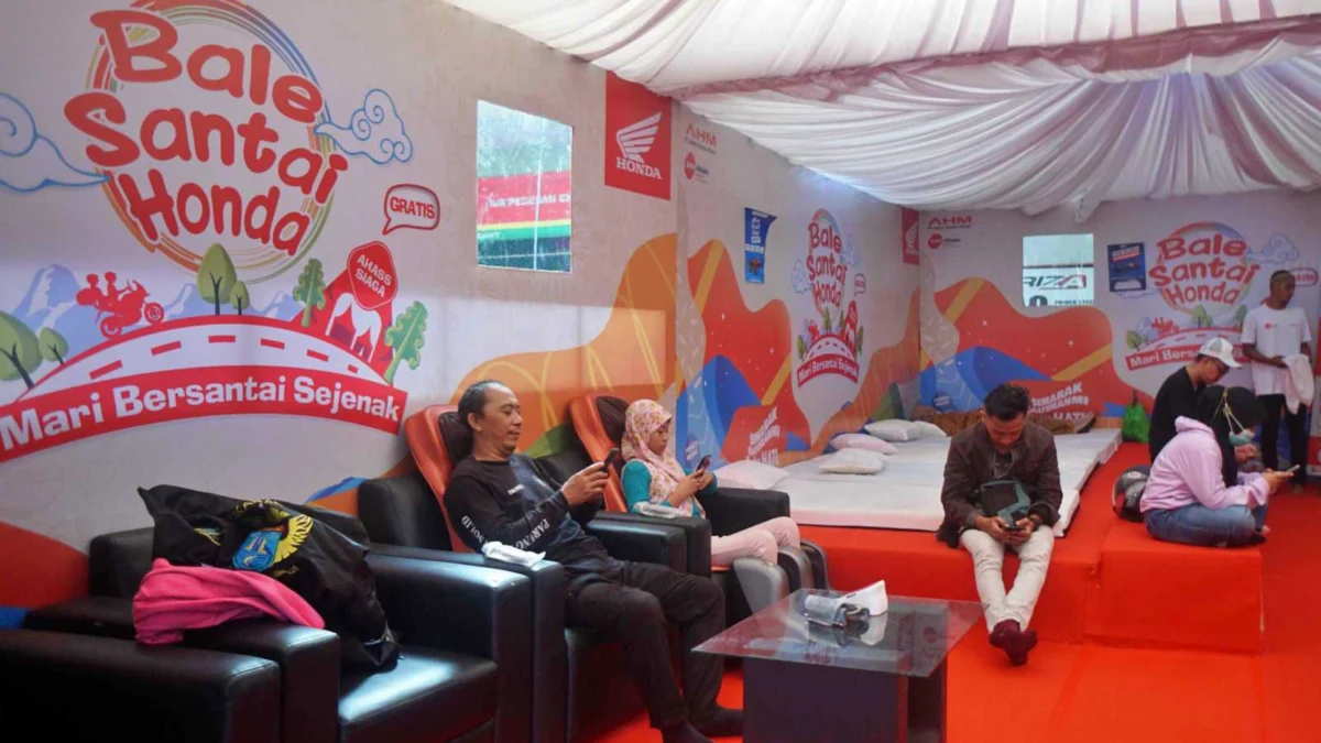 Fasilitas nyaman memanjakan para pemudik yang datang ke Bale Santai Honda 2024 di sepanjang jalur mudik dan arus balik di Jawa Barat. (Foto : BSH 2023)