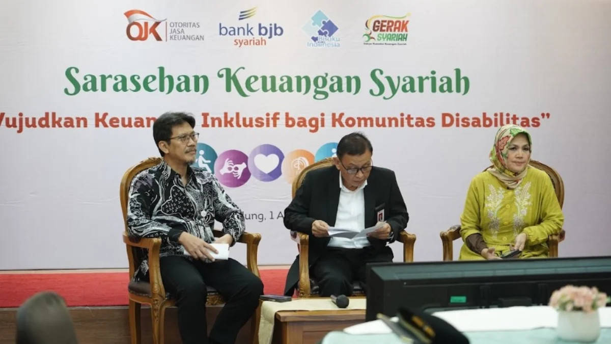 OJK Jabar gelar Sarasehan Keuangan Syariah Bagi Disabilitas Untuk Perkuat Literasi dan Inklusi Keuangan OJK Provinsi Jawa Barat gelar program Gebyar Ramadan Keuangan (GERAK) Syariah kepada penyandang disabilitas.