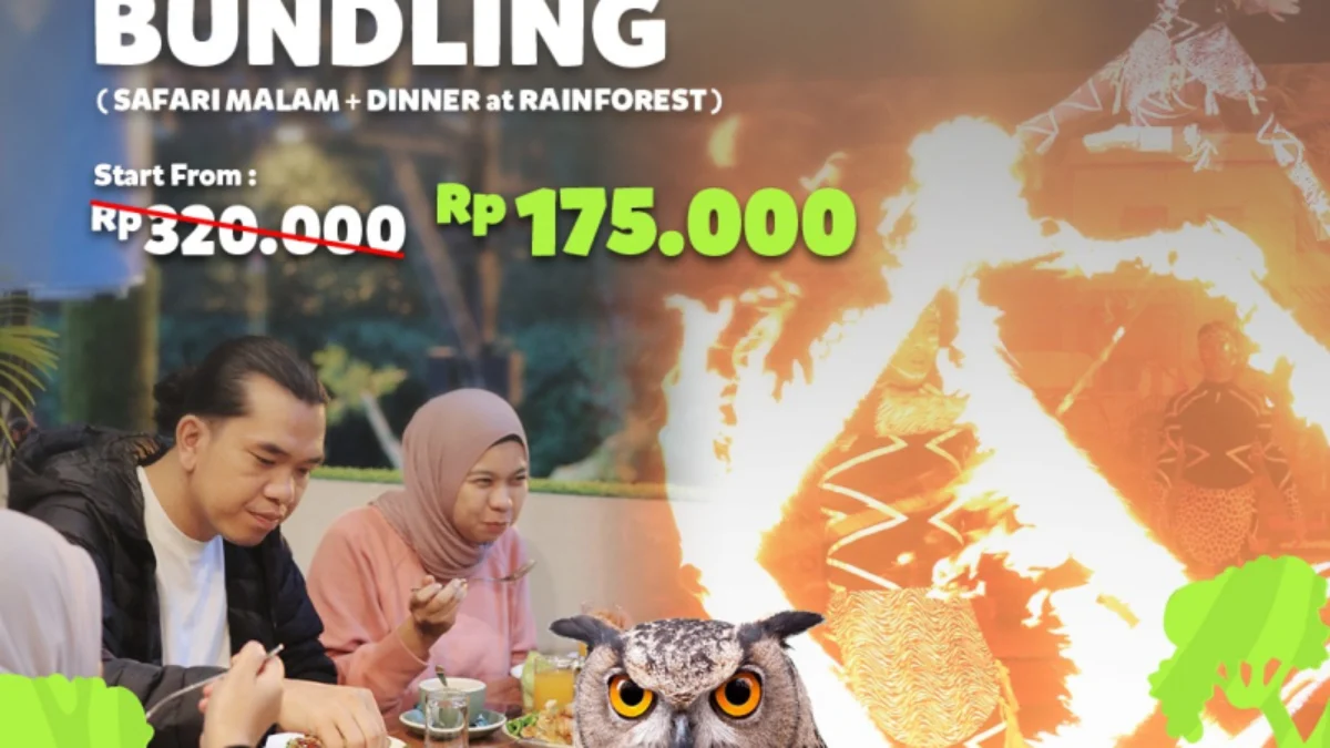 Hanya Rp175 Ribu, Paket Promo Bundling Safari Malam Plus Dinner di Taman Safari Bogor! Hanya Rp175 Ribu, Paket Promo Bundling Safari Malam Plus Dinner di Taman Safari Bogor!