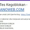 Link tes ujian kebgoblokan lengkap dengan tingkatan levelnya.