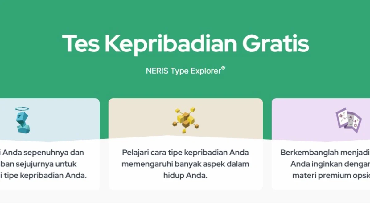 Link Tes Kepribadian Gratis dan akurat.