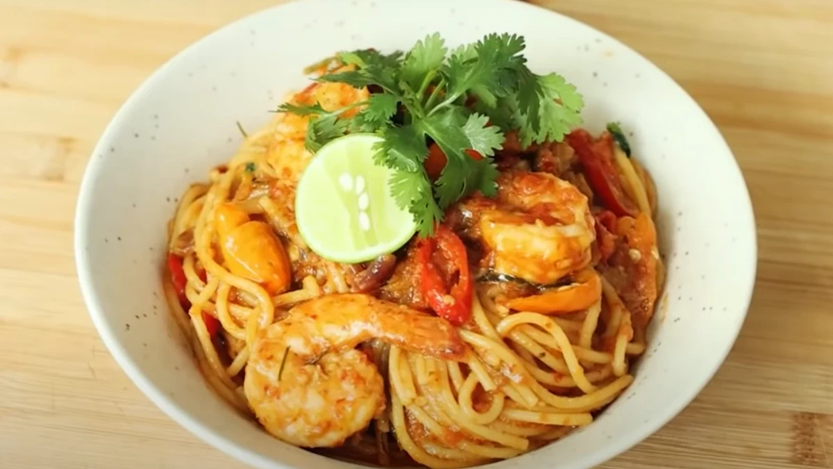 Gurih Segar! Resep Tom Yum Spaghetti Kesukaan Semua Keluarga