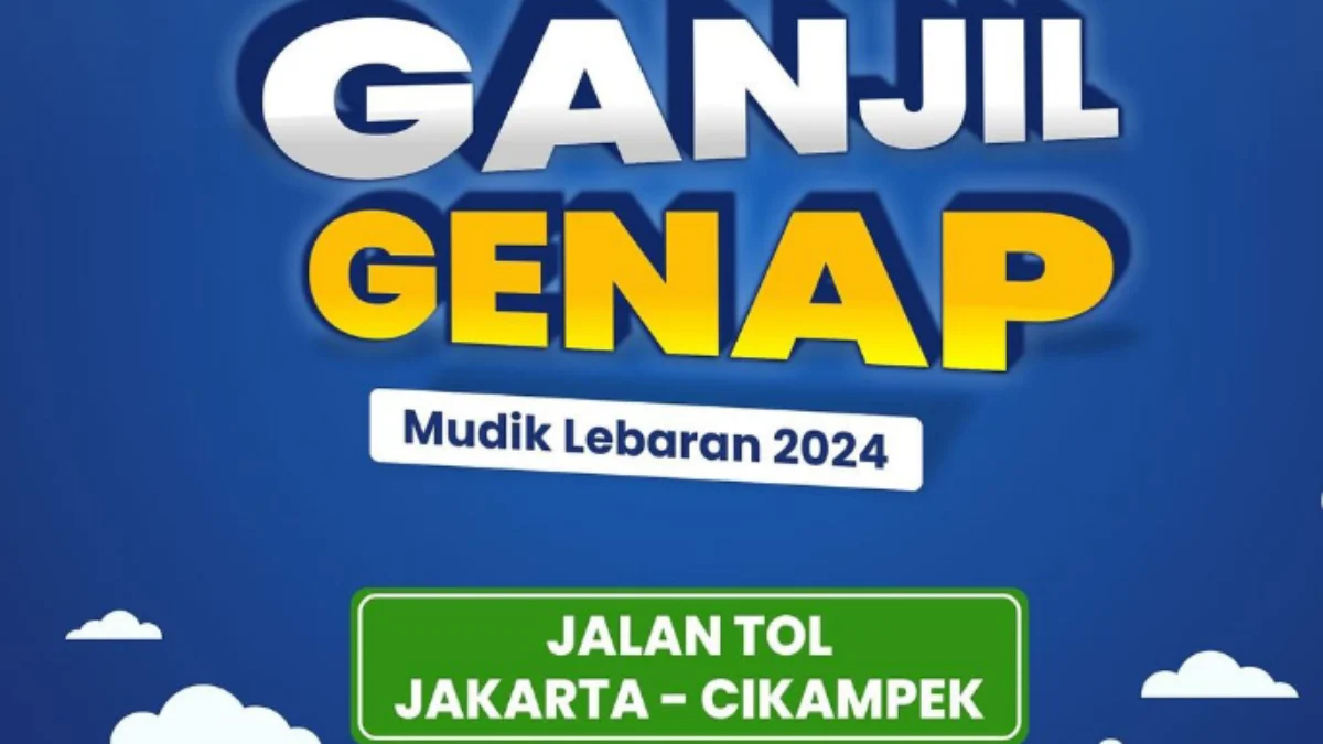Ganjil genap mudik lebaran 2024 di Tol Jakarta - Cikampek/ Instagram @tmcpoldametro