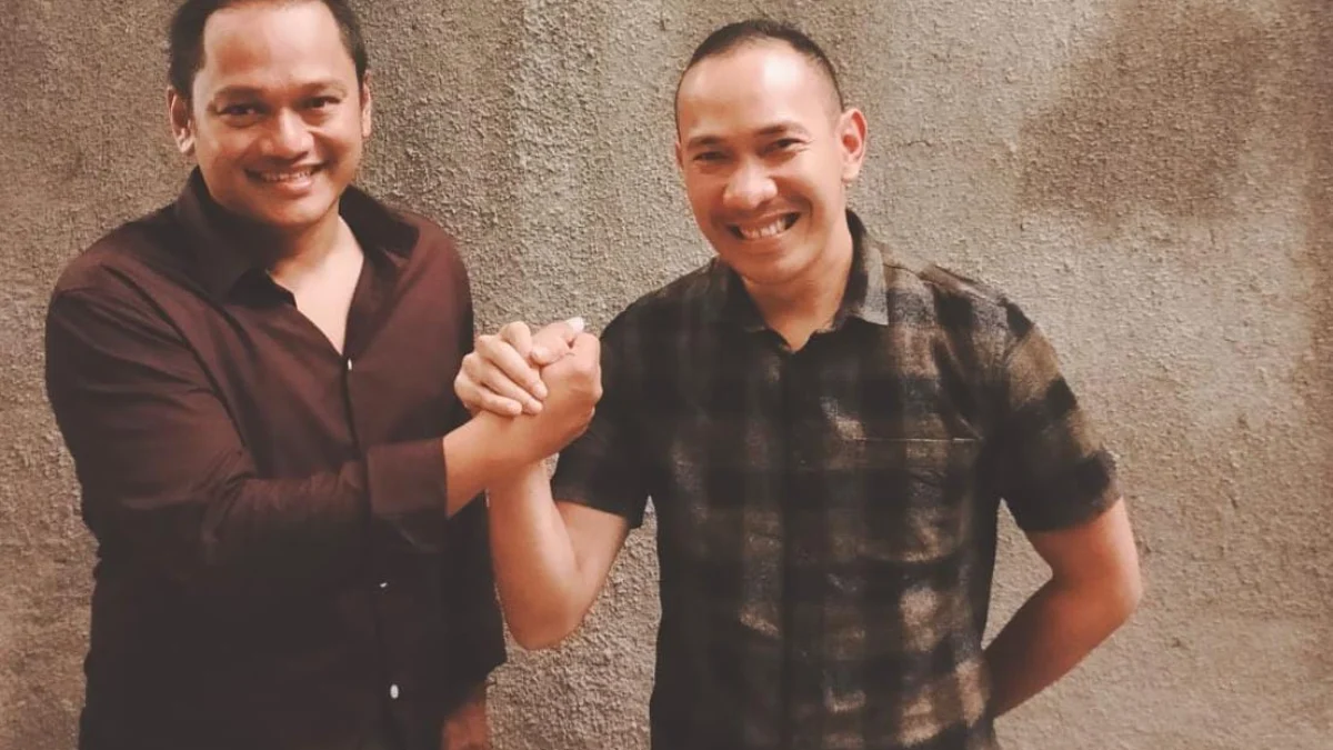 Nasdem dan Golkar Buka Peluang Koalisi di Pilwalkot Bogor Ketua DPD Partai Nasdem Kota Bogor, Benninu Argobie (Kiri) bersama Ketua DPD Partai Golkar Kota Bogor, Rusli Prihatevy. (Yudha Prananda / Jabar Ekspres)