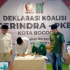 Prosesi Deklarasi Koalisi Partai Gerindra - PKB pada Rabu (24/4). (Yudha Prananda / Kabar Ekspres)