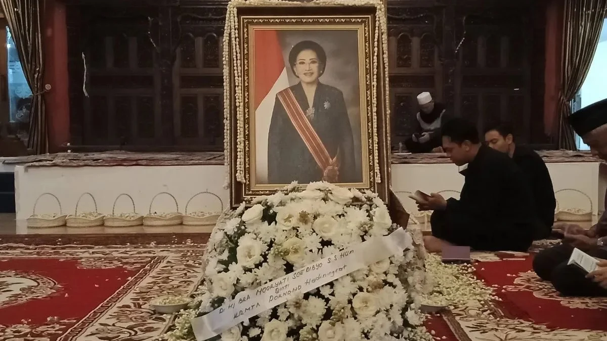 Situasi rumah duka Almh. Mooryati Soedibyo (Antara)