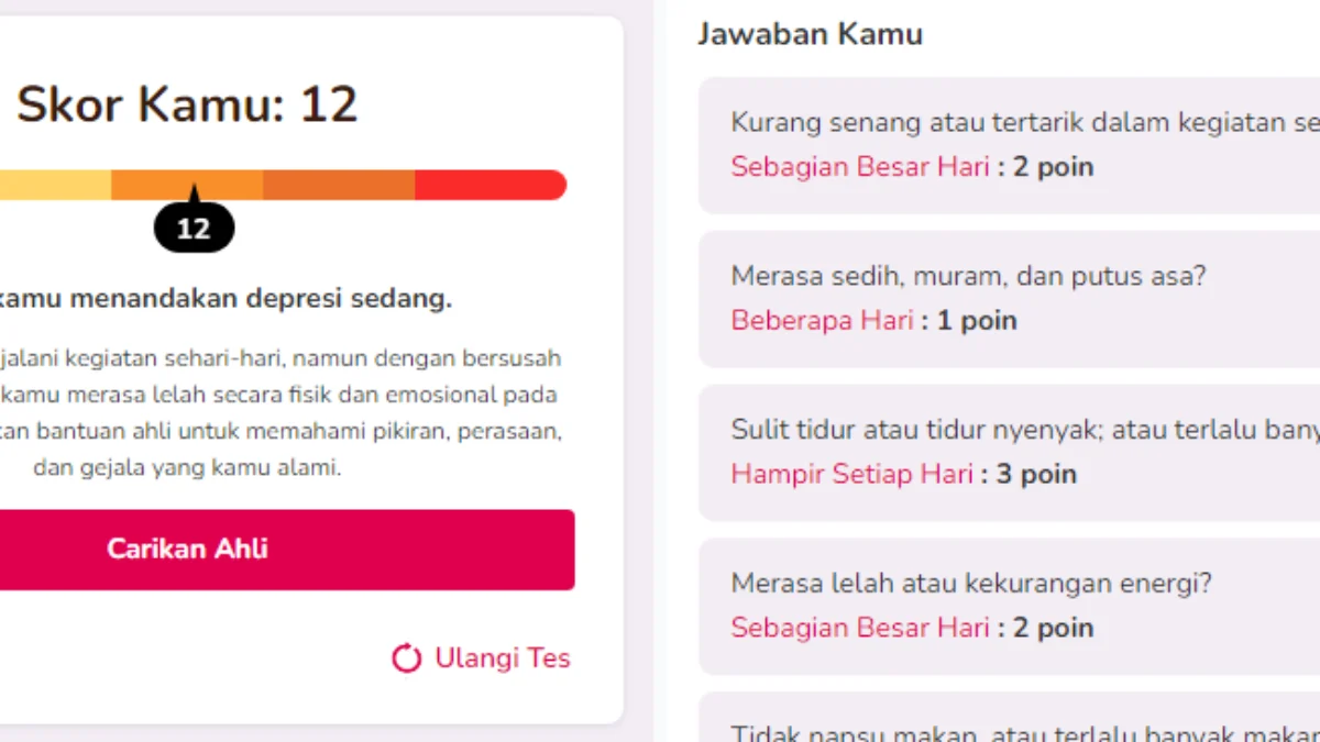 Link Tes Kesehatan Mental Viral, Tes Seberapa Rusaknya Mental Health kamu DISINI Gratis