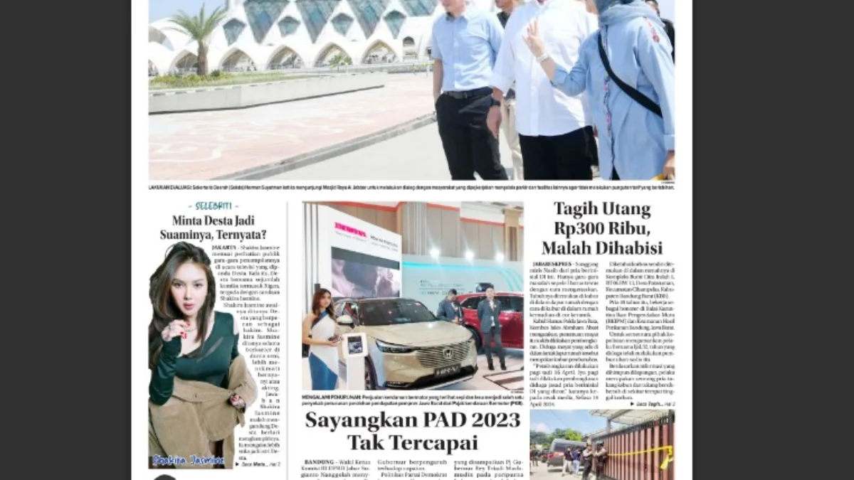 Epaper Jabar Ekspres 17 April 2024