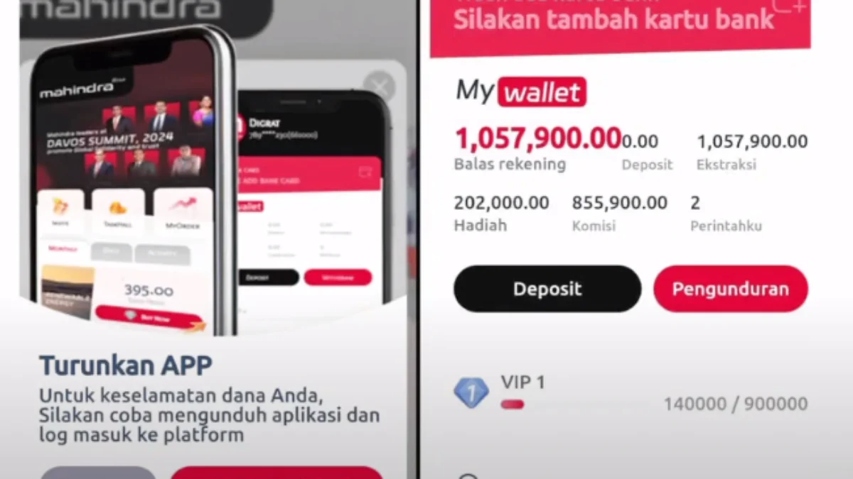 Aplikasi MAHINDRA Apakah Membayar?? Tes WD Pertama Ini Hasilnya Aplikasi MAHINDRA Apakah Membayar?? Tes WD Pertama Ini Hasilnya