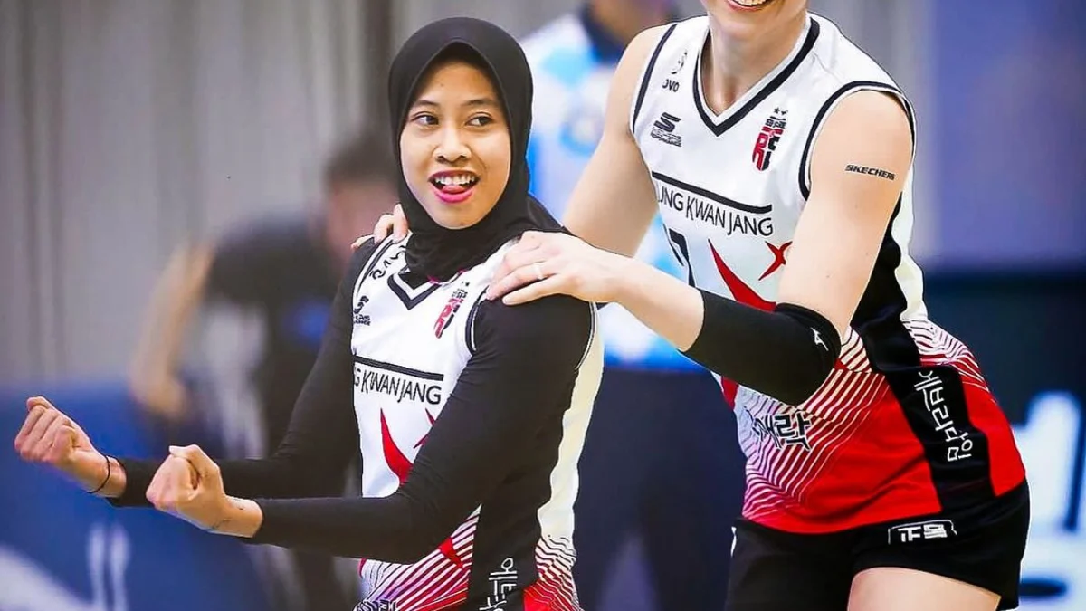 Giovanna dan Megawati saat bermain di KOVO (Instagram: gia__day)