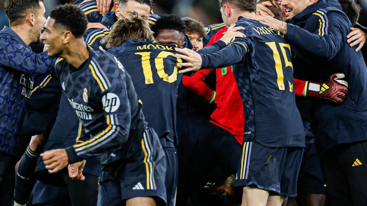 Selebrasi Tim Real Madrid saat memenangkan pertandingan (foto: IG realmadrid)