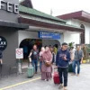 Dok. Pemudik yang kembali ke Kota Bandung di Stasiun Bandung. Foto. Sandi Nugraha.
