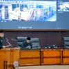 Wali Kota Bogor, Bima Arya dalam rapat paripurna DPRD Kota Bogor.