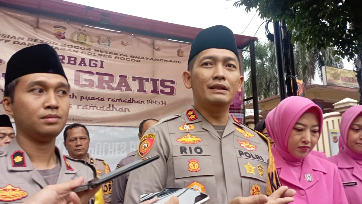 MUDIK GRATIS: Kapolres Bogor, AKBP Rio Wahyu Anggoro.