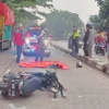 Laka lantas di area Jalan Soekarno-Hatta, teparnya di wilayah Kecamatan Arcamanik, Kota Bandung hingga memakan 2 korban jiwa, Kamis (4/4).
