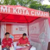 Posko PMI Kota Cimahi telah disiapkan untuk pemudik yang membutuhkan pertolongan terkait kesehatan.