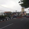 Situasi lalu lintas di Kota Cimahi saat hari pertama Idul Fitri 1445 H.
