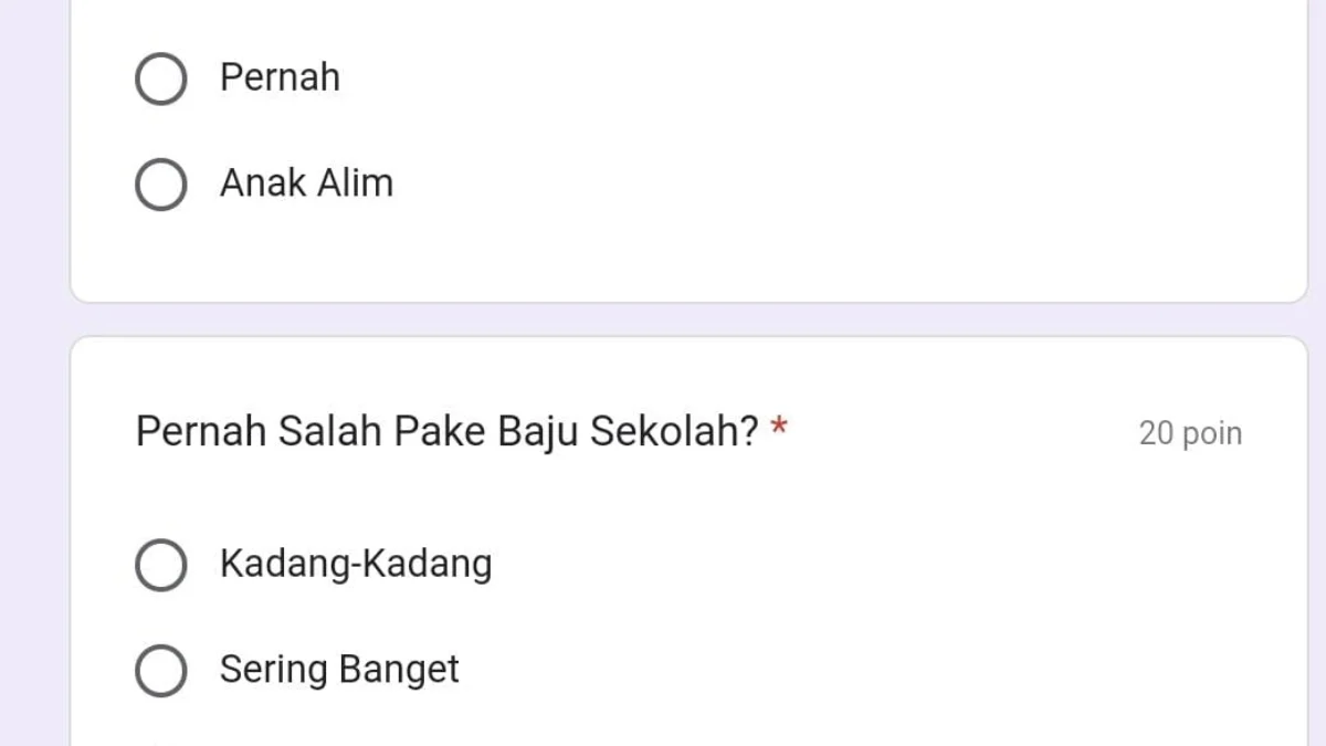 Link Tes Bobrok Google Form Gratis DISINI, Seberapa Parah Kebobrokanmu?