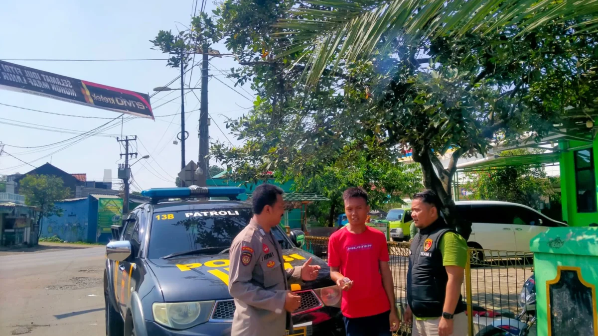 Polsek Jonggol saat melakukan monitoring aksi pungli dan premanisme.