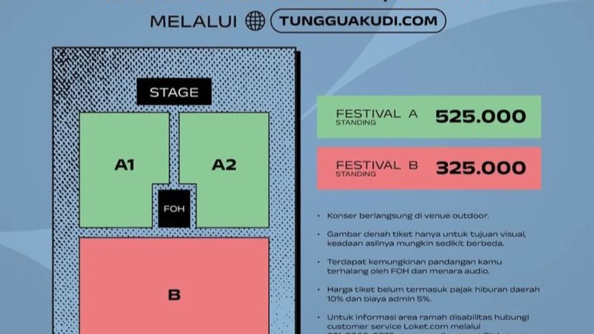 Denah & Harga Tiket Konser Sheila on 7 “TUNGGU AKU DI” Pekanbaru (Instagram @antara.suara)