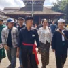 Generasi muda Kota Cimahi yang turut memeriahkan Hari Tari 2024 di Alun-alun Kota Cimahi, Minggu (28/4).