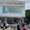 Situasi arus balik di Terminal Leuwipanjang, Kota Bandung. (Muhamad Nizar/Jabarekspres)