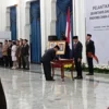 Dok. Pelantikan Sekda Jabar Definitif oleh Pj Gubernur Jabar, Bey Triadi Machmudin. Senin (1/3). Foto. Sandi Nugraha