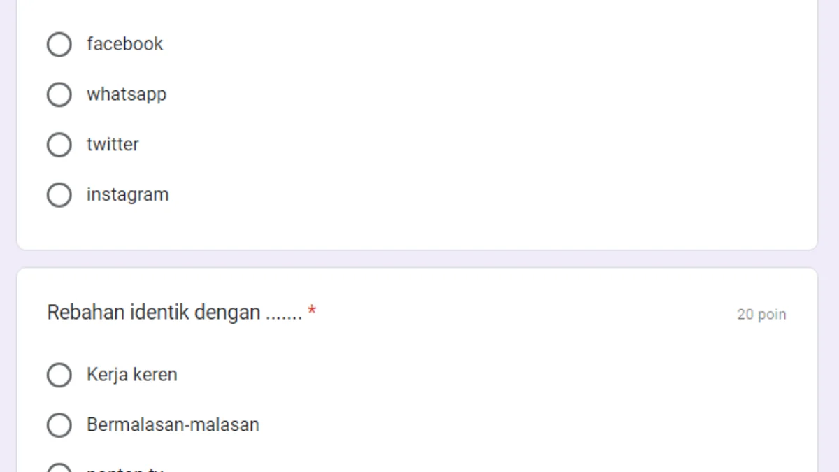 Link Ujian Rebahan Google Form Terbaru, Tes Seberapa Besar Kecenderungan Rebahanmu