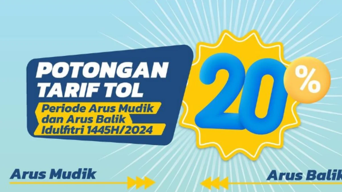 Diskon tarif tol lebaran 2024/ Instagram @official.jasamarga