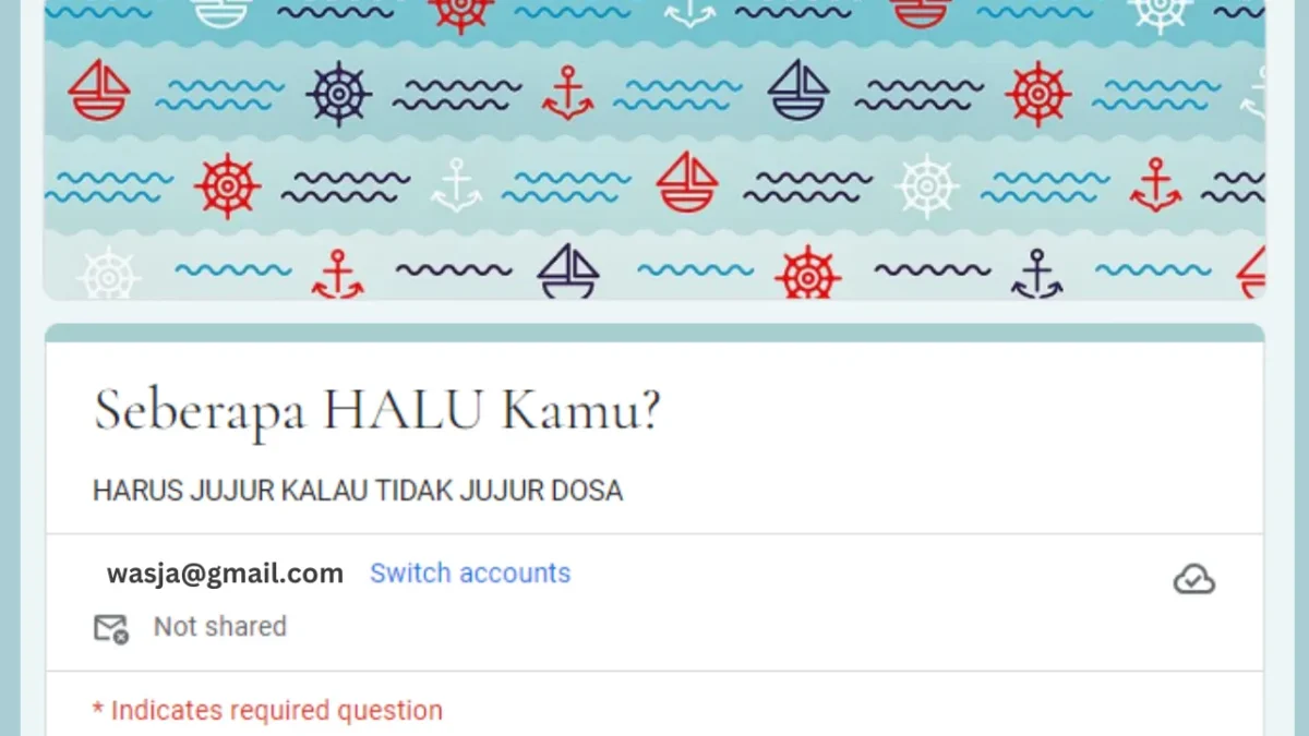 LINK Tes Halu Terbaru Via Google Form Docs 2024, Gratis dan Mudah, Ayo Ikutan untuk Mengetahui Tingkat Kehaluanmu!
