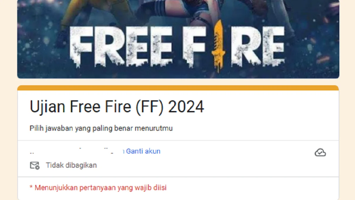 Yuk Coba Link Ujian Free Fire (FF) Google Form Tes Viral, Kamu Termasuk Pro Player?
