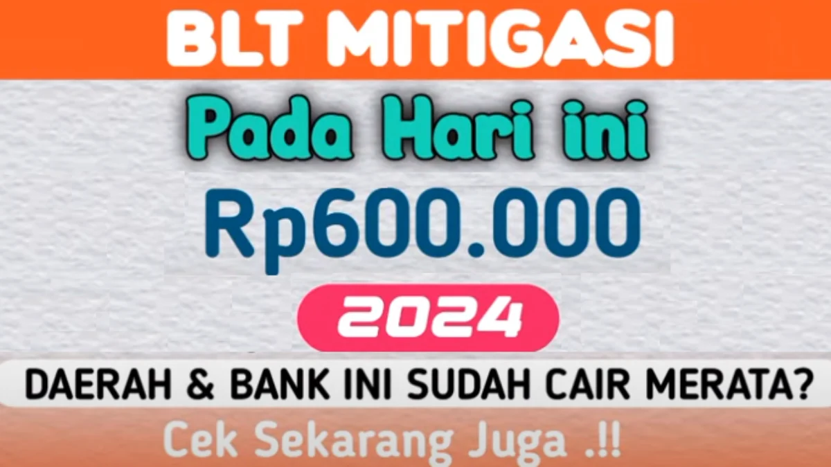 Pencairan BLT Mitigasi Risiko Pangan Sebesar Rp600.000 Siap Disalurkan