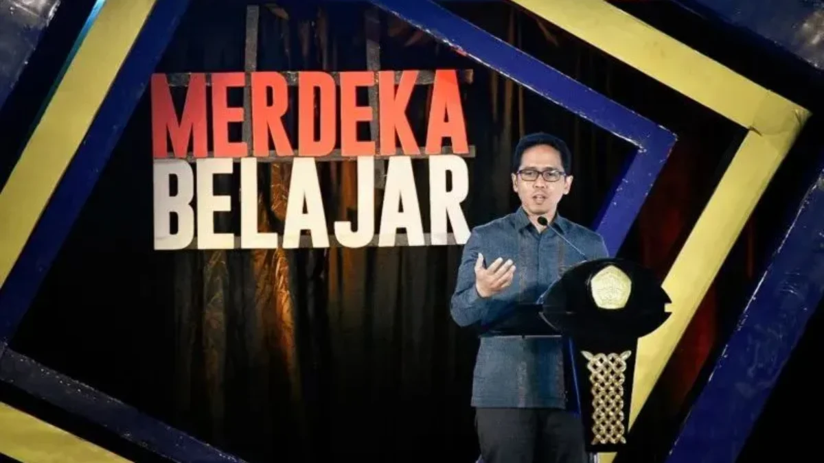 Kepala Badan Standar, Kurikulum, dan Asesmen Pendidikan (BSKAP) Anindito Aditomo saat memberi keterangan pers (Antara)