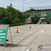 Pemindahan arah lalu lntas Tol Bocimi (ANTARA)