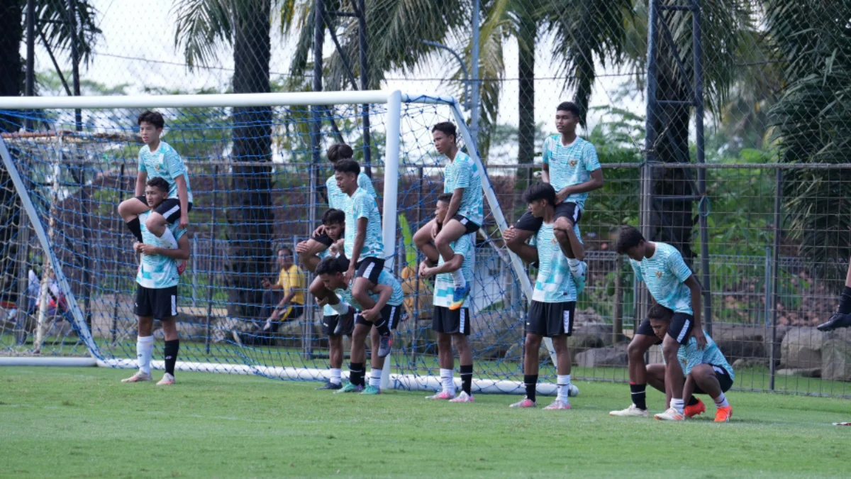 Potret Timnas U-16 sedang Berlatih Fisik (PSSI)
