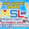 Aplikasi MSL yang sedang menggelar event berhadiah untuk menarik anggota.