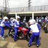 Jalannya pelatihan Safety Riding yang diselenggarakan PT DAM.