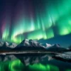 ILUSTRASI Penampakan Aurora Borealis sebagai tanda kemunculan Badai Geomagnetik. (freepik)