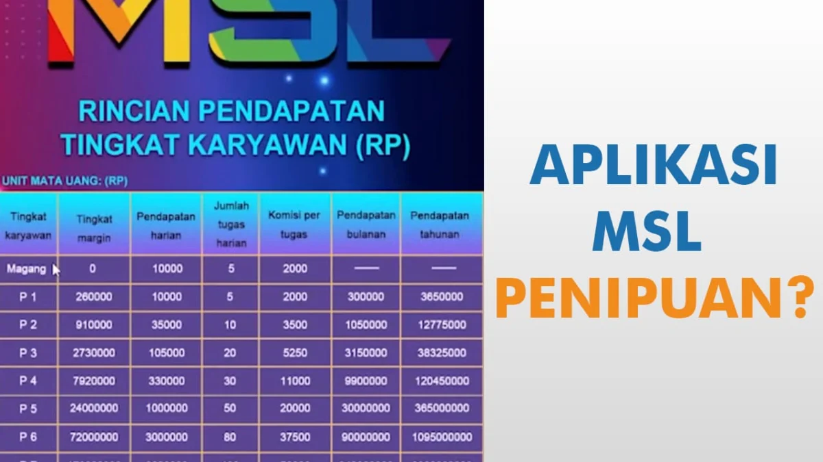 Review Jujur Aplikasi MSL yang Diduga Penipuan