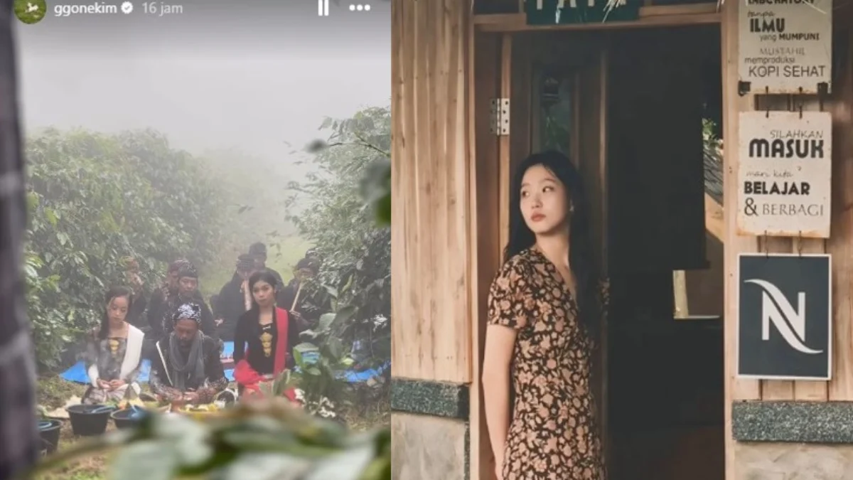 Unggahan Insta Story Kim Go Eun saat Berada di Garut JAwa Barat. (instagram @ggonekim)