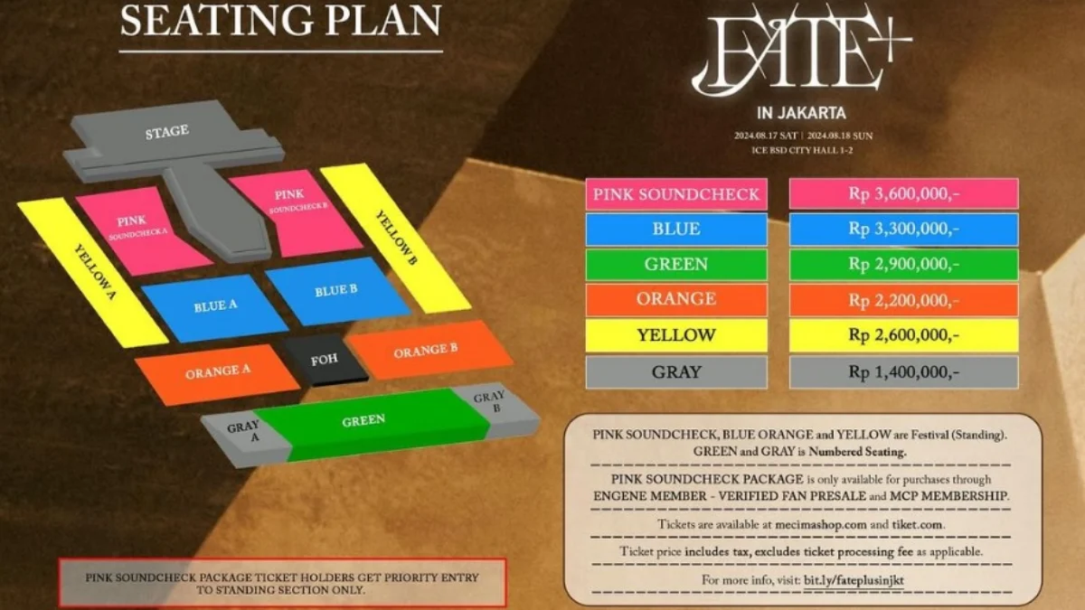 ENGENE Siap Bongkar Tabungan, Segini Harga Tiket Konser ENHYPEN di Indonesia Seatplan dan harga tiket Konser ENHYPEN di Indonesia. (instagram @mecimapro)