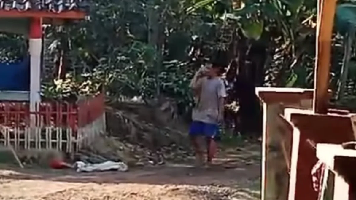 Potongan video mutilasi Ciamis yang kini viral.