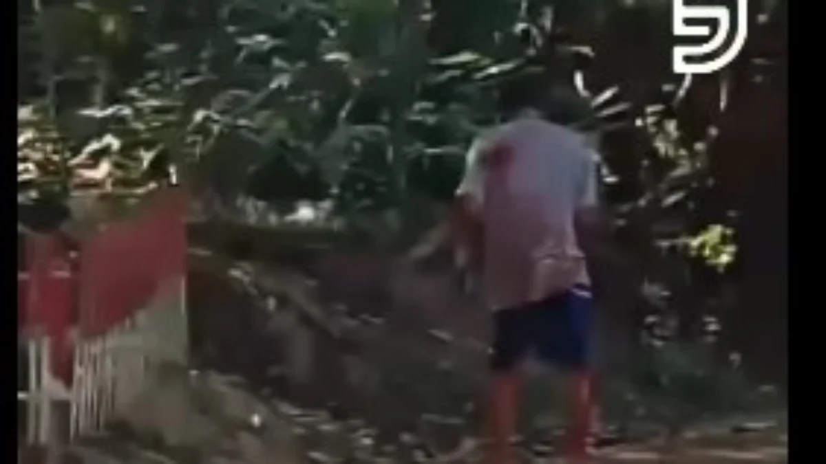 Tangkapan layar dari video viral mutilasi di Ciamis (instagram @jabarekspres)