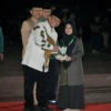 Sekretaris Daerah Provinsi Jawa Barat Herman Suryatman secara resmi menutup ajang Musabaqah Tilawatil Quran (MTQ) Ke- 38 Tingkat Provinsi Jawa Barat Tahun 2024 di Kabupaten Bekasi, Sabtu (4/5/2024).(Biro Adpim Jabar)